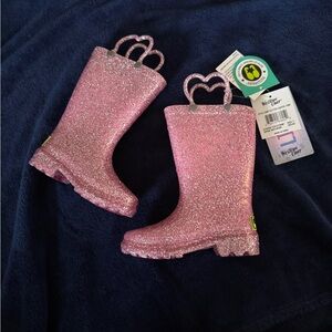Western Chief Glittery Pink Kids Boots